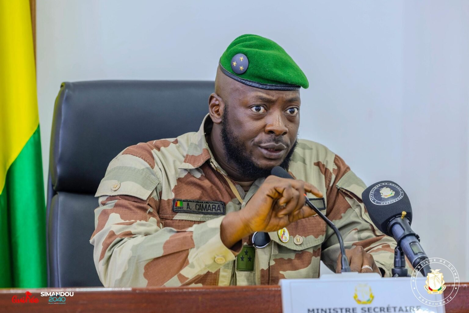 Le général Amara Camara assure que ‘’la Chine est un grand partenaire de la Guinée’’