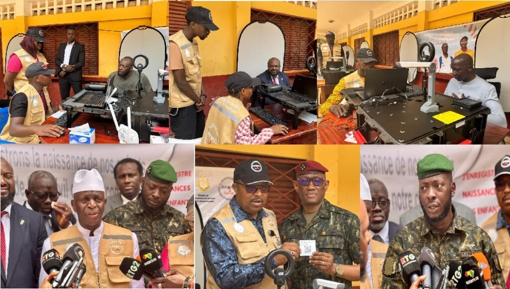 Top départ du recensement biométrique à Conakry donné à Kaloum par le général Amara Camara