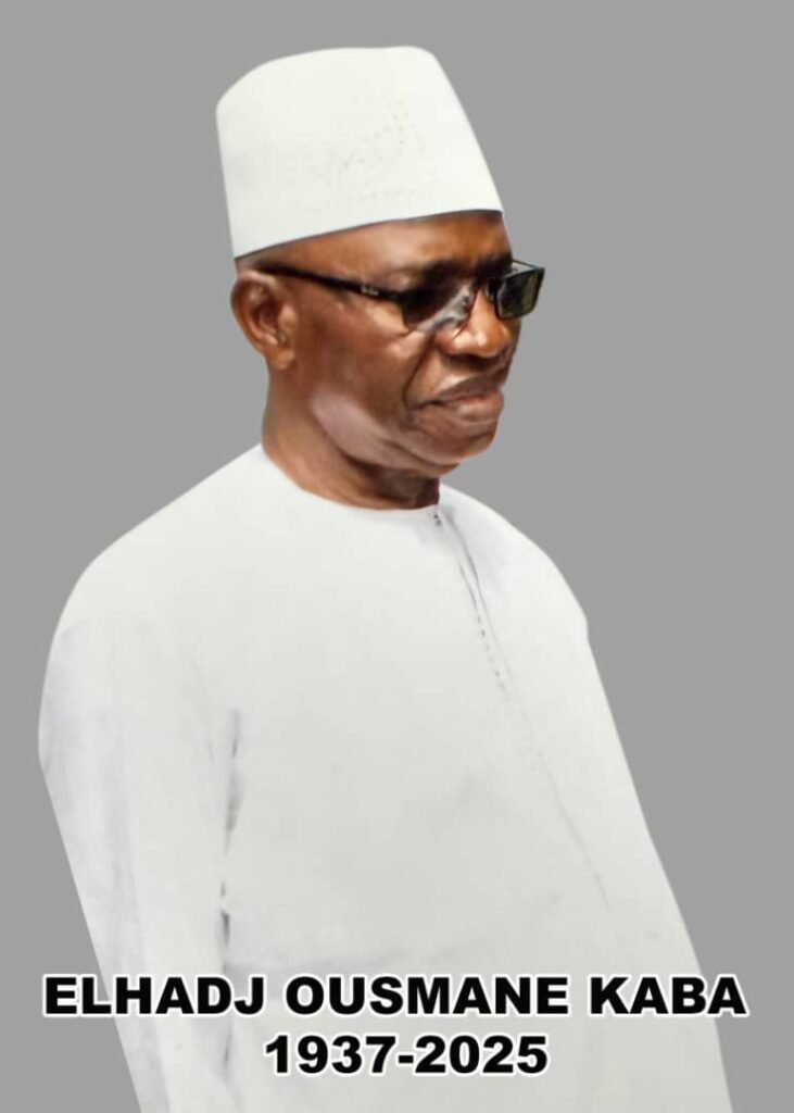 Remerciements suite au décès de El Hadj Ousmane Kaba