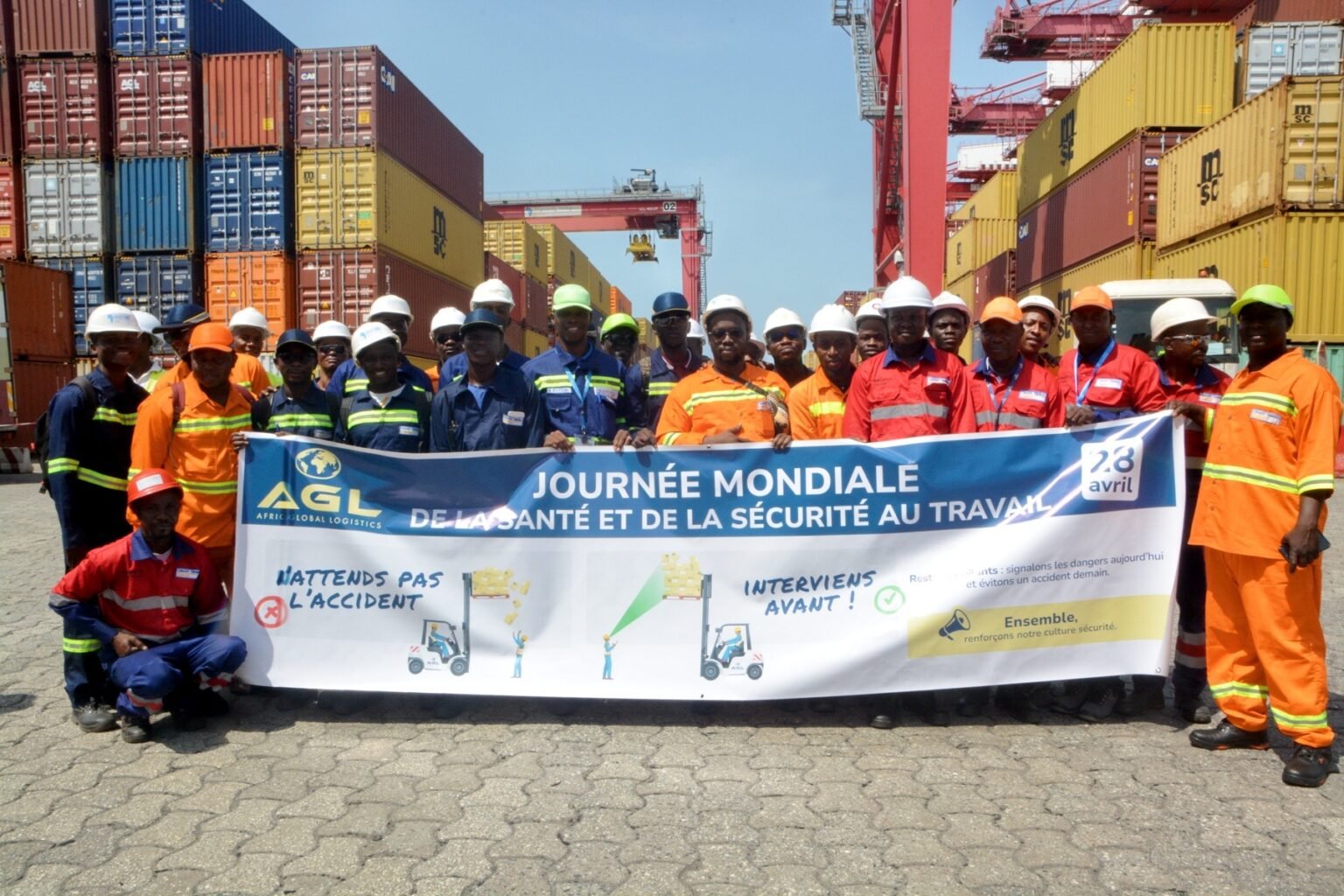 Journée Mondiale de la Santé et de la Sécurité au Travail : AGL Guinée et Conakry Terminal se mobilisent pour la commémoration de l’événement