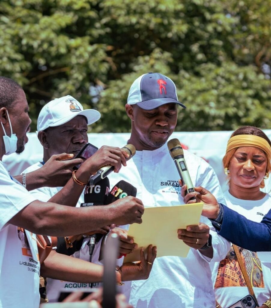 Guinée forestière Démonstration de force à Lola pour soutenir la candidature du Général Mamadi Doumbouya…