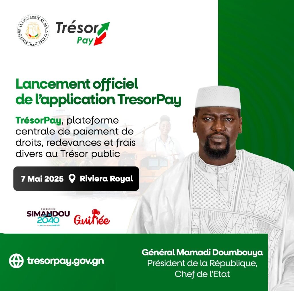 Le lancement de Trésor Pay, la plateforme centrale de paiement des droits, redevances du Trésor aura lieu le 7 mai (communiqué)